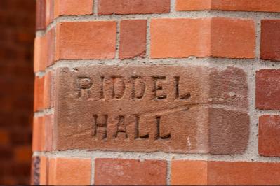 Riddel Hall Brick Sign